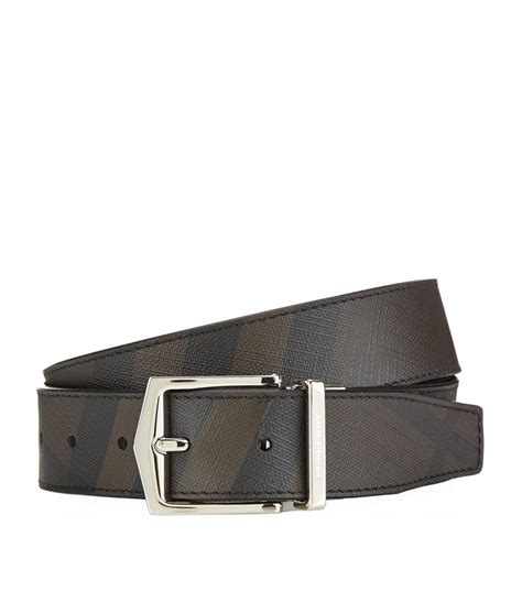 burberry brown belts|burberry reversible check belt.